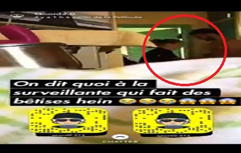 Nữ quản ngục lén gặp riêng nam tù nhân trong phòng kín. Ảnh cắt từ video