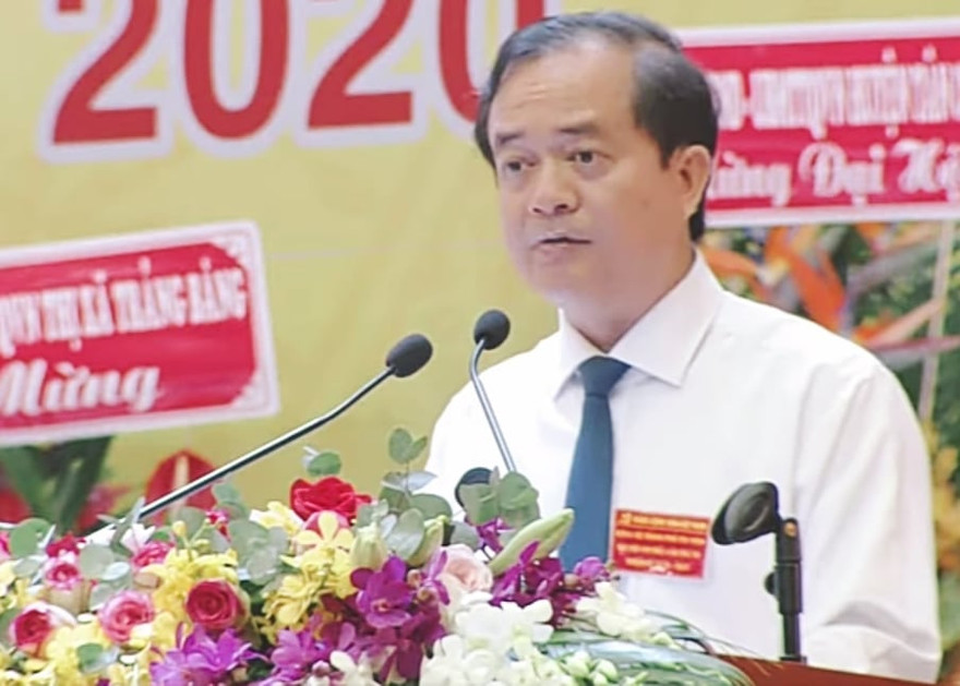 Bí thư Thành ủy TP Tây Ninh Nguyễn Hồng Thanh.