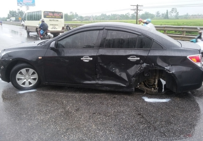 Ảnh hiện trường vụ tai nạn.