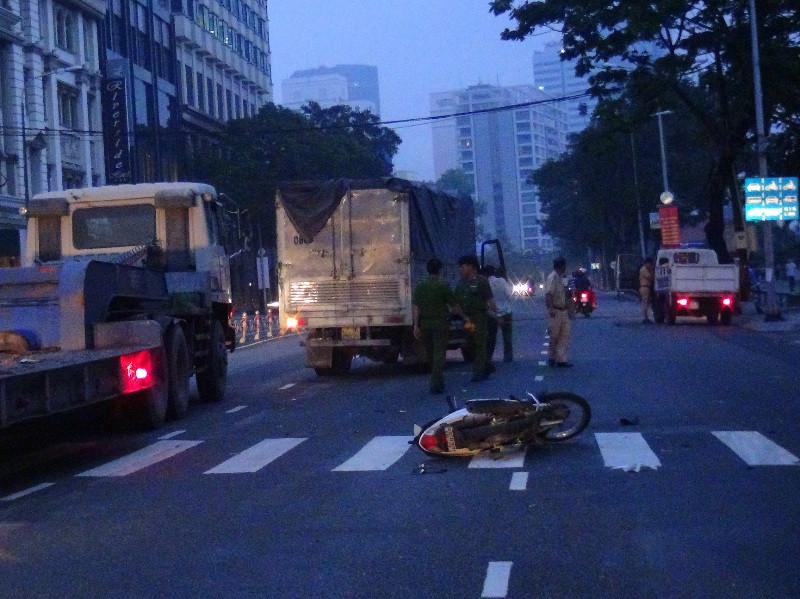 Hiện trường tai nạn.