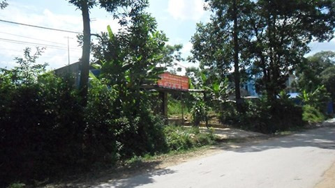 Ngôi nhà của gia đình Hùng nơi xảy ra sự việc.