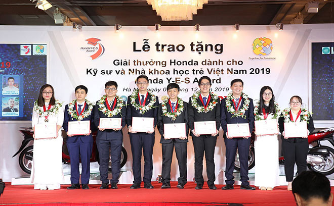 Các thí sinh xuất sắc đạt Giải thưởng Honda Y-E-S năm 2019