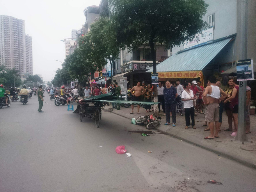 Hiện trường vụ việc.