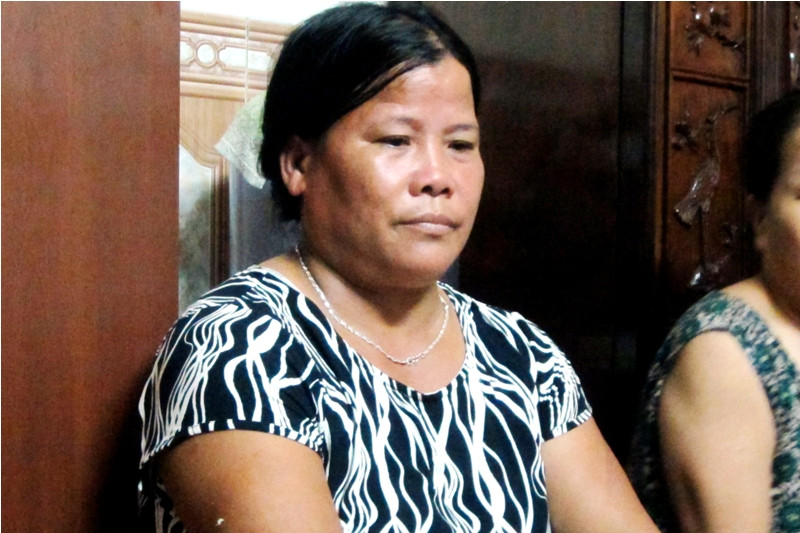 Bà Phương vợ ông Thạch. Ảnh Thanh Hà