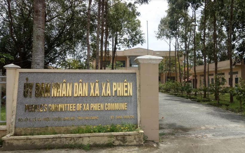 UBND xã Xà Phiên nơi ông Hận công tác