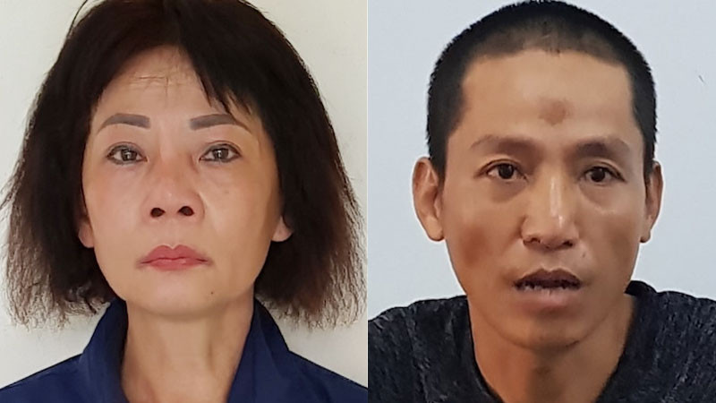 Bà Tuyết và Đại - người trực tiếp đánh nạn nhân cướp ví tiền