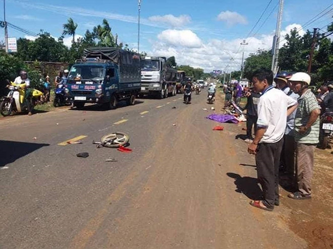 Hiện trường nơi xảy ra vụ nổ
