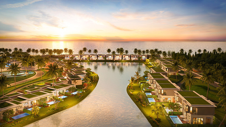 79 căn biệt thự nghỉ dưỡng Luxe Villas như 79 viên ngọc quý bên bờ đại dương.