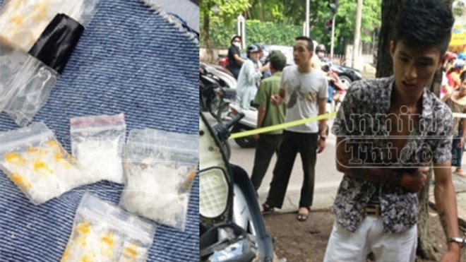 Tạ Trung Kiên cùng số "đá trắng" được "141" phát hiện.