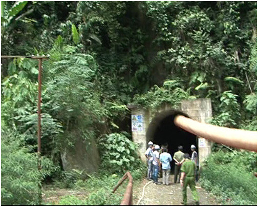 Đường vào khu vực xảy ra tai nạn.