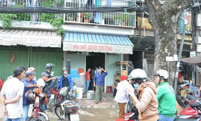 Khu vực nổ axit.