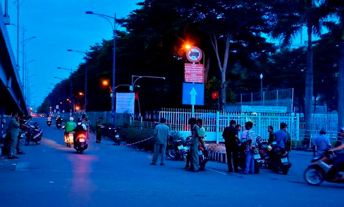 Hiện trường vụ việc.