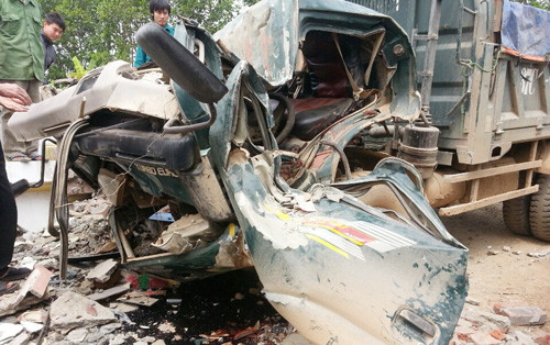 Hiện trường vụ tai nạn.