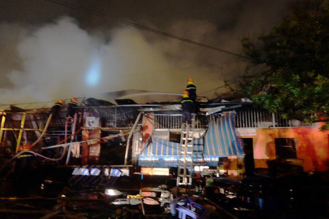 Hiện trường vụ cháy.