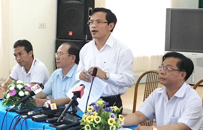 Buổi gặp gỡ báo chí tại Sở GD&ĐT Sơn La trưa 23/7