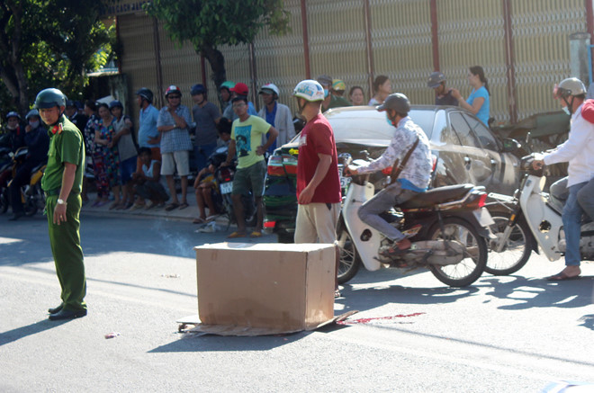 Hiện trường tai nạn. Ảnh: Nhật Tân. 