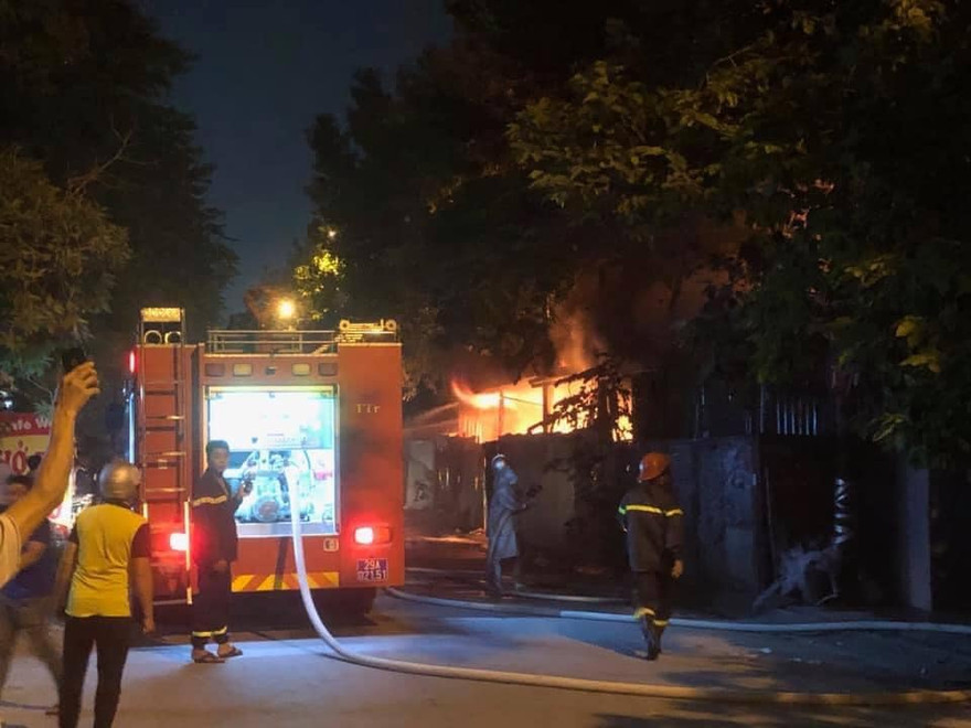 Hiện trường vụ cháy. Ảnh H.D