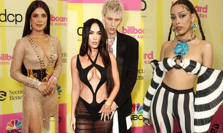 Thảm đỏ Billboard 2021: Megan Fox hở bạo gây choáng