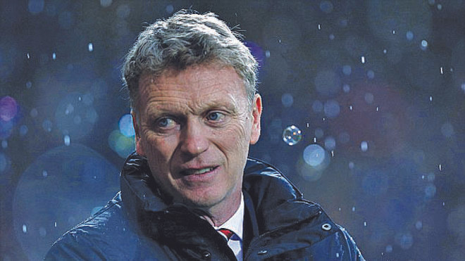 Moyes phải ra đi sau loạt kỷ lục tồi tệ dù mùa giải đầu tiên của ông tại MU còn chưa kết thúc. Ảnh: Getty Images