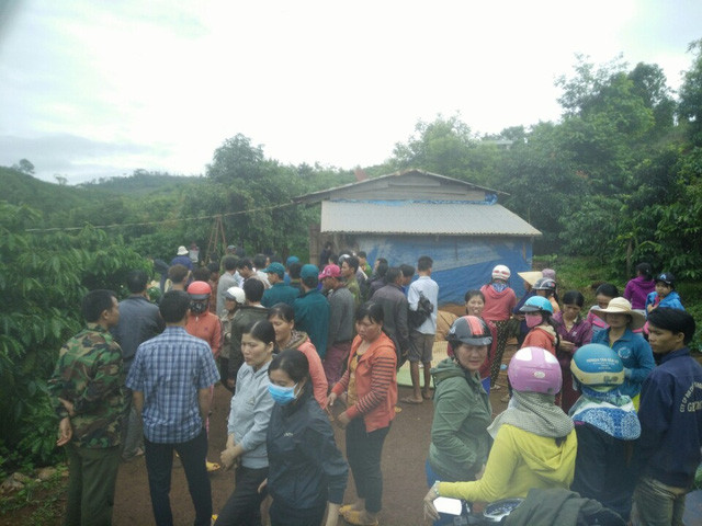 Hiện trường nơi xảy ra vụ việc.