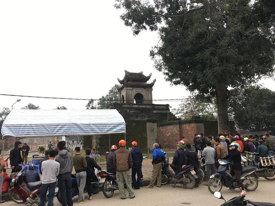 Hiện trường vụ việc.