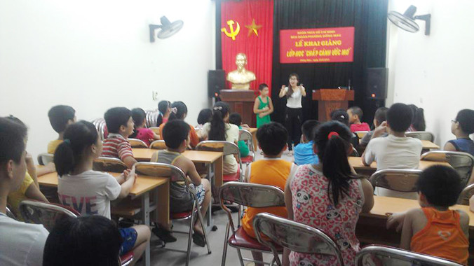 Mô hình lớp học “Chắp cánh ước mơ”.