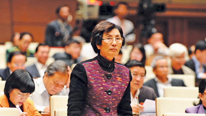 Đại biểu Bùi Thị An (Hà Nội). Ảnh: Như Ý.