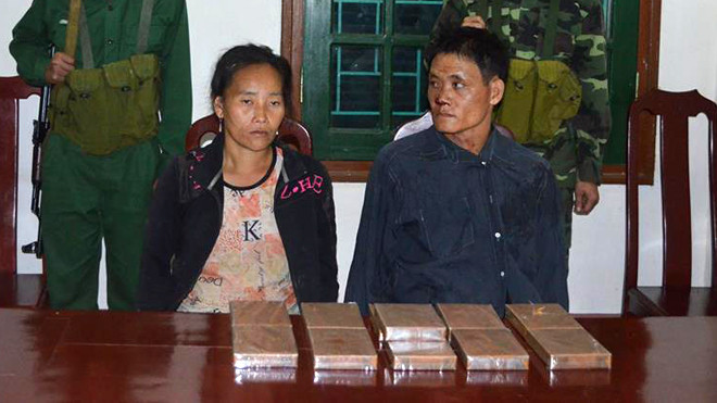 Hai đối tượng cùng tang vật vụ án