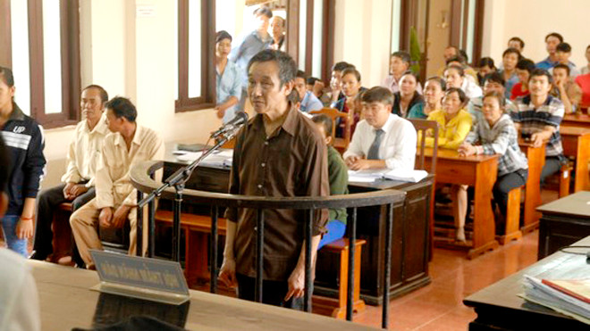 Bị cáo Nguyễn Văn Đồng tại phiên sơ thẩm TAND tỉnh Bình Phước ngày 24/9