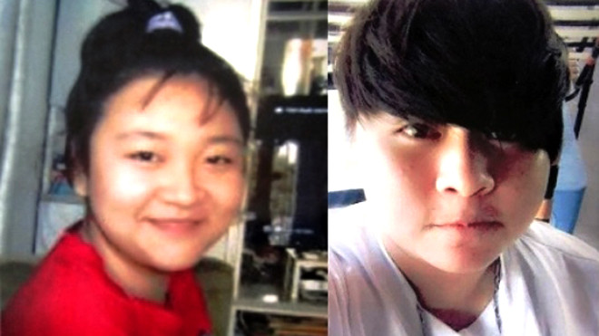 Lam và Thúy, hai nghi can đang bị công an truy tìm