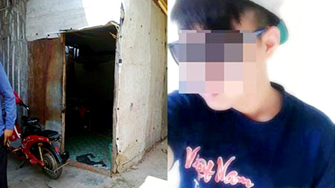 Căn phòng trống trải ở quận 9, không có cửa nơi Hùng và Yến làm chuyện người lớn, bị mẹ Yến bắt gặp báo công an (ảnh trái). Chưa đủ 15 tuổi nhưng thiếu niên này trong vụ án hiếp dâm trẻ em sẽ phải đối mặt với cáo buộc phạm tội đặc biệt nghiêm trọng