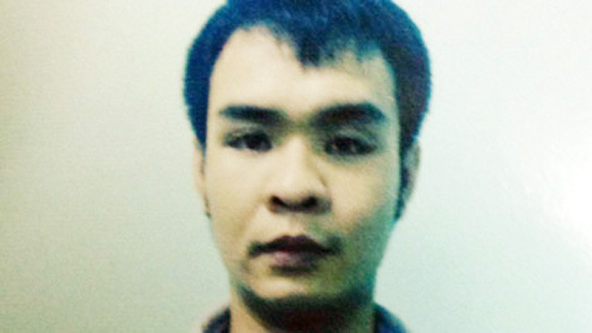 Đối tượng Đỗ Mạnh Tuấn tại cơ quan công an