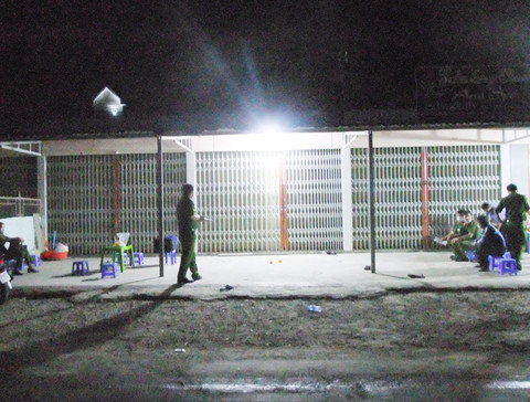 Hiện trường vụ án mạng.