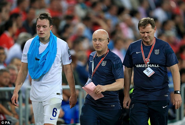 Phil Jones bị chấn thương, M.U lo sốt vó.