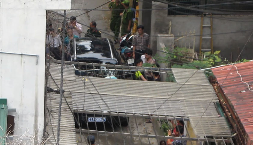 Hiện trường vụ giải cứu con tin ở Thanh Xuân Bắc