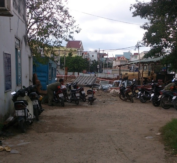 Hiện trường nạn nhân tử vong tại công trình.