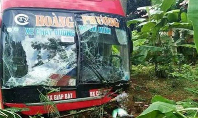 Hiện trường vụ tai nạn.