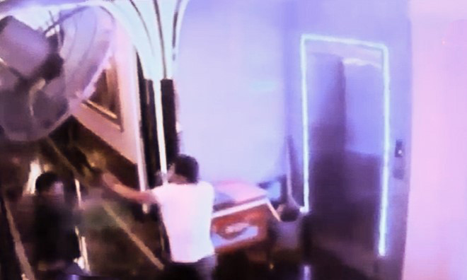 Camera an ninh tại quán karaoke ghi hình cuộc ẩu đả dẫn đến chết người.