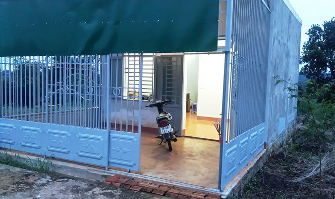 Căn nhà phát hiện thi thể nạn nhân.