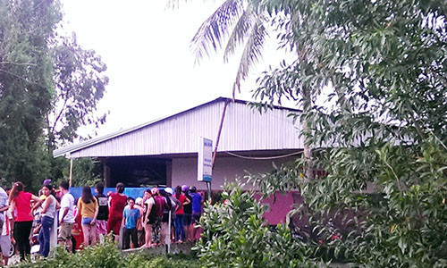 Nhà nghỉ phát hiện đôi nam nữ bị cháy đen. Ảnh: Thu Đông.