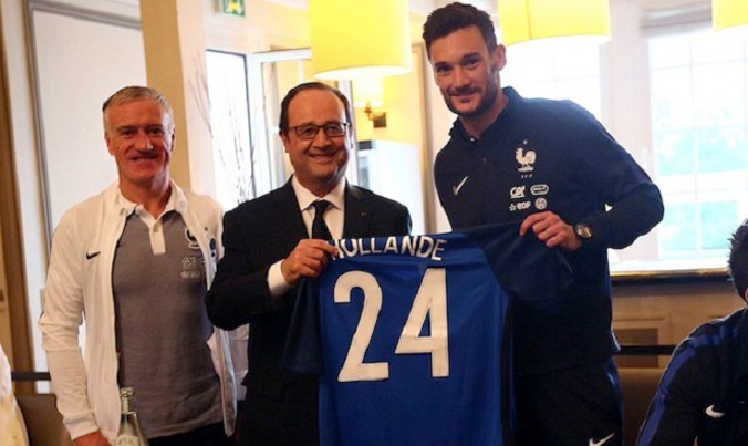 Tổng thống Pháp úy lạo đội chủ nhà trước EURO 2016