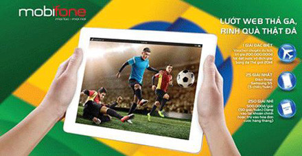 Khuyến mại du lịch đến quốc gia vô địch World Cup Khuyến mại du lịch đến quốc gia vô địch World Cup 2014 của MobiFone có giá trị lên đến 200 triệu đồng, bao gồm chi phí ăn ở, đi lại, thủ tục xin visa.