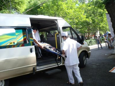 Cháu Tiên nhập viện trong tình trạng bị phỏng nặng, mức độ I-II, vùng mặt cháy sém phải tiến hành ghép da thẩm mỹ. Ảnh: Minh họa