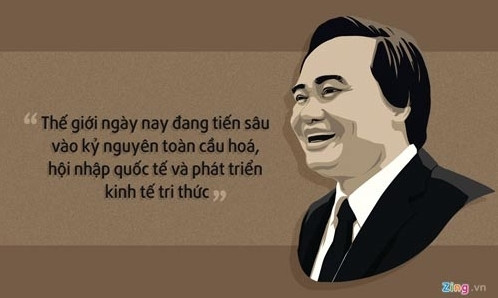 Bộ trưởng Phùng Xuân Nhạ là nhà khoa học trưởng thành từ Đại học Quốc gia Hà Nội. Ảnh: Zing.vn.