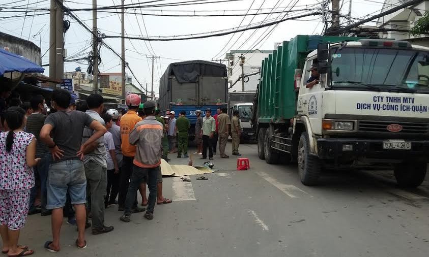 Hiện trường tai nạn.