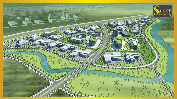 Phối cảnh tổng thể dự án.