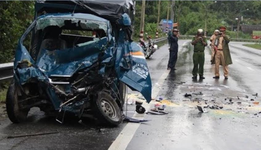 Hiện trường vụ tai nạn.