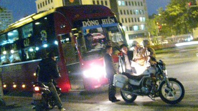 Xe Dòng Hiền từng bị CSGT xử lý trên đường. Ảnh: Đức Nam