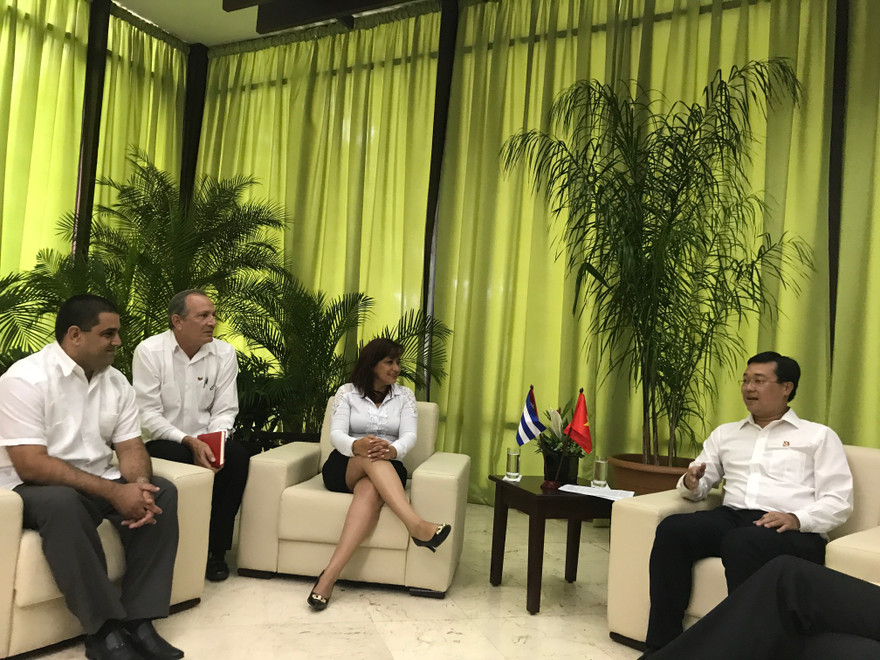 Bí thư thứ nhất Lê Quốc Phong hội đàm với Bí thư thứ nhất Susely Gonzalez 