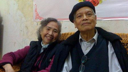 Vợ chồng nhạc sĩ Doãn Nho - Nguyệt Ánh. Ảnh: nongnghiep.vn.